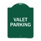 Signmission Designer Series Sign-Valet Parking, Green & White Aluminum Sign, 18" x 24", GW-1824-22748 A-DES-GW-1824-22748 - alternate 1